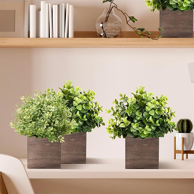 Suzile 12 Set 5 Inch Wooden Planter Box Flower Square vases for Centerpiece Rustic Cube Planter Box with Removable Foam Blocks Liner Square Vase Craft for Garden Home (Brown)