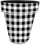 Briarwood Lane Black and White Buffalo Check Large Planter
