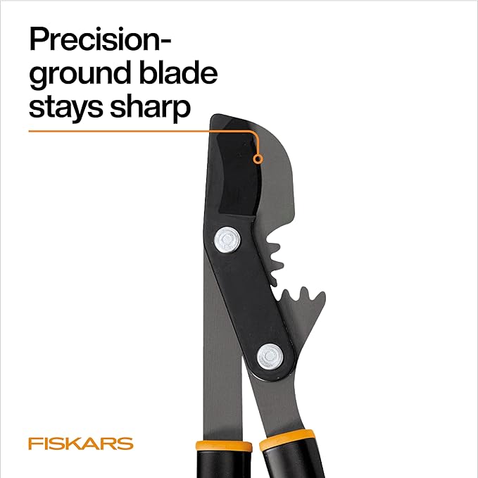 Fiskars 32-Inch PowerGear Loppers for Tree Trimming, Heavy-Duty, Sharp Bypass Steel Blade Tree Branch Cutter up to 2-Inch Diameter Cut Capacity, Hand Loppers