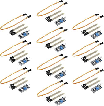 10pcs LM393 3.3V-5V Soil Moisture Detect Sensor Soil Moisture Sensor Soil Hygrometer Detection for Automatic Watering System Robot Smart Car