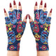 ManiGlovz - The Original UPF 50+ UV Light Protective Nail Gloves | Gel Manicure Gloves and Anti UV Fingerless Gloves for Women | Can be Used as Sun Protection Gloves for Driving | Hard Core Print