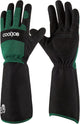 COOLJOB Thorn Proof Rose Pruning Garden Gloves for Men, Long Sleeve Padded Yard Work for Bush, Blackberry, Cactus, Heavy Duty/Puncture Resistant/Machine Washable, Medium, Green