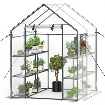 Happygrill Greenhouses for Outdoors, Portable Greenhouse with PE Cover