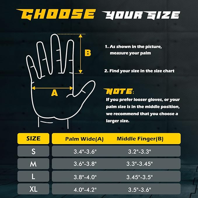FREETOO Full-Finger Workout Gloves for Men, Padded Gym Gloves with Excellent Grip and Palm Protection