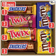 MARS M&M'S Peanut, M&M'S Caramel,SNICKERS Original,SNICKERS Peanut Butter Squared, TWIX Original and Cookie Dough Variety Pack Full Size Individually Wrapped Milk Chocolate Candy Bars,18 Ct