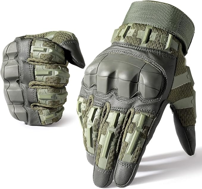 WTACTFUL Rubber Guard Tactical Gloves for Men Touchscreen Airsoft Motorcycle Hunting Outdoor