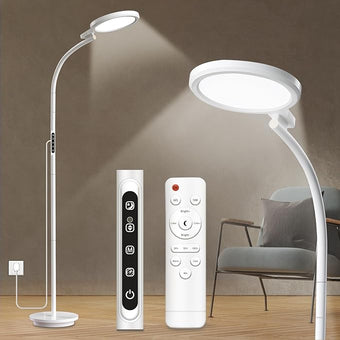 Sozapooty Light Therapy Lamp, LED 10000 Lux Floor Happy Therapy Light, UV-Free Sun Lamp with 5 Brightness & 5 Color Temperatures, 3 Heights for Apartment/Office/Home