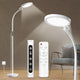 Sozapooty Light Therapy Lamp, LED 10000 Lux Floor Happy Therapy Light, UV-Free Sun Lamp with 5 Brightness & 5 Color Temperatures, 3 Heights for Apartment/Office/Home