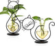 Plant Terrarium Plants Propagation Station Cat Lover Gifts for Women Home Office Decor Cat Desk Accessories