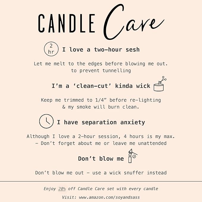 Soy Candle: Our Friendship, Fig & Sandalwood by Soy and Sass