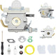 WTA-33-1 Carburetor Kit C1M-K77 C1M-K76 for Walbro WTA-33-1 Echo PB-250 Leaf Blower Carb Replace A021001881 A021001882 P05412001001 Carburetor Trimmer with Maintenance Kit Weed Eater Carb Rebuild Kit