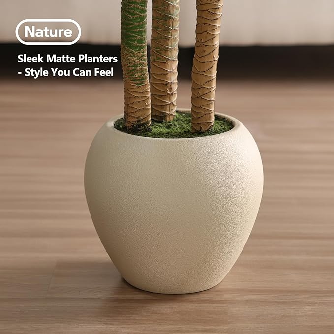VeriNatural Artificial Dracaena Tree Indoor - 6FT UV Resistant Fake Outdoor Plants with Planter- Tall Faux Tree for Front Porch, Patio, Garden, Wedding, Home, Living Room Decor, VN151