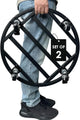 Hongsane 20" Round Plant Stand with Wheels Heavy Duty,Large Metal Plant Caddy Indoor Outdoor Use,Rolling Plant Dolly with Industrial Casters,Rust-Proof Black Plant Tray for Large Planters Pots,2-Pack