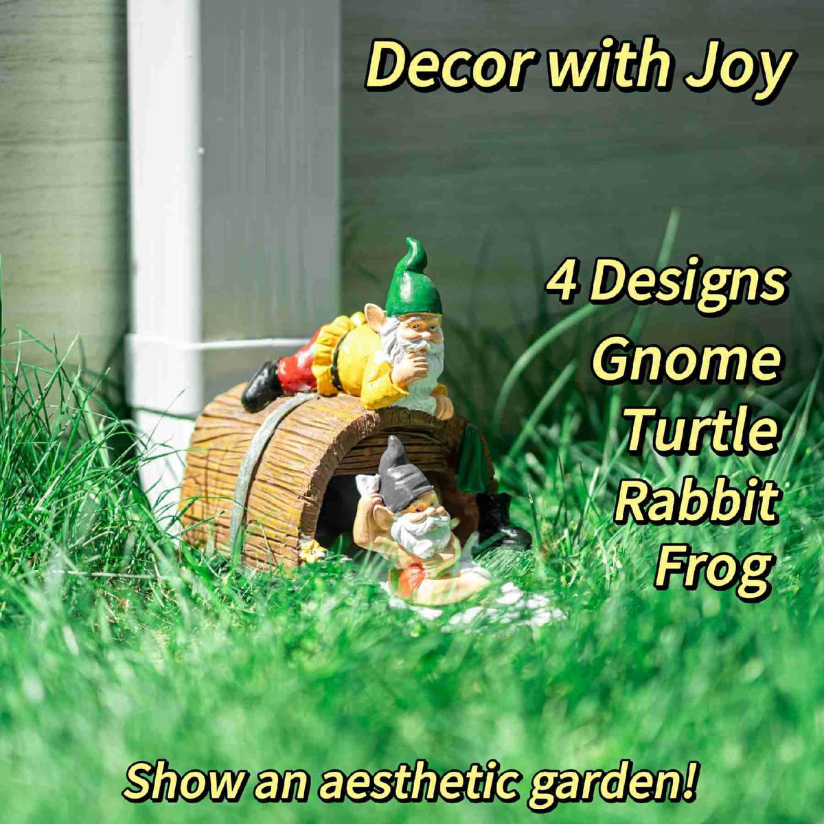 Gnome Sculpture Gutter Diverter Rain, Decorative Gutter Downspout Extension