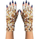 ManiGlovz - Original UPF 50+ UV Light Protective Nail Gloves | Gel & Anti UV Fingerless Gloves for Women | Sun Protection for Driving | Glitz and Glam Print