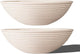 TerraDeco 18 - inch Handmade Classic Bowl - Concrete Planter (2 Packs) | Concrete Composite | Ideal for Succulents, Courtyard Pillars & Staircase Corners