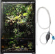 REPTI ZOO 67 Gallon Glass Terrarium Tank,Knock-Down Paludarium Large Terrarium 24"x18"x 36”,Bio Deep Base 10”, Double Hinge Door, Siphon Gravel Cleaner Set Included
