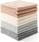 12 Pack Cleaning Cloth,Ultra Soft Absorbent Quick Drying Microfiber Cleaning rags,No scratches,Reusable,Washable,Lint Free Cleaning Towels for Kitchen,Window,Glass,car,11.8"×11.8",(Multicolor)
