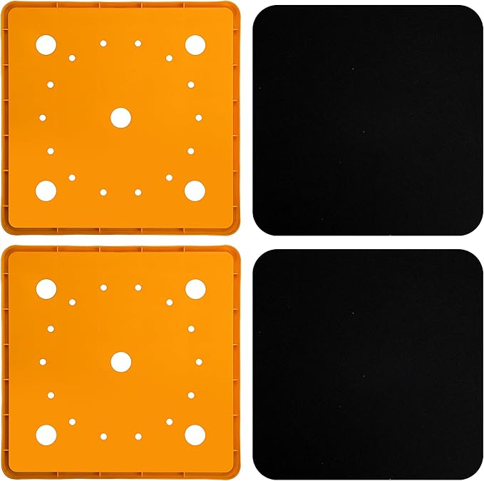 2 Pack 13" Square Planter Insert, Reusable Large Plant Pots Insert with Liner and Drainage Holes, Plastic Pot Fillers for Indoor and Outdoor Plants Growth Reduce Soil Usage