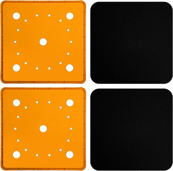 2 Pack 13" Square Planter Insert, Reusable Large Plant Pots Insert with Liner and Drainage Holes, Plastic Pot Fillers for Indoor and Outdoor Plants Growth Reduce Soil Usage