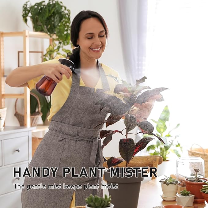 Spray Bottle for Plants 2 Pack, 16oz - Ultra Fine Mist, Plant Mister Empty Spray Bottles Indoor, Leak Proof Misting Water Sprayer Bottle for Gardening, Plant Care, Hair Care, Cleaning Solutions
