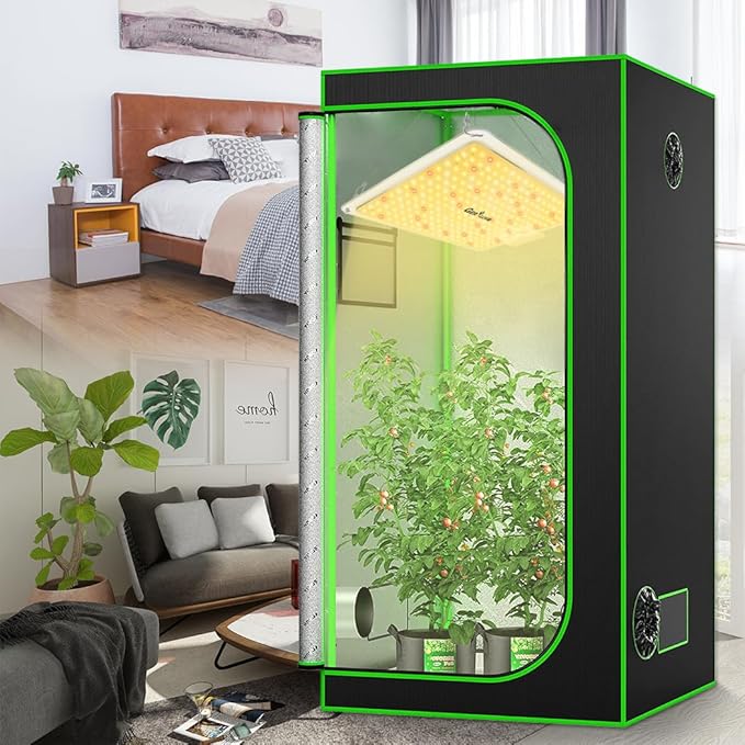 LED Grow Light, SP1500 Sunlike Full Spectrum Dimmable Plant Lights with Thermometer, Growing Lamps for Indoor Plants Seedlings Veg Bloom 4.5x4.5ft