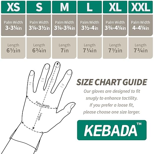 Kebada W1 Safety Work Gloves, PU Coated Touch Screen Work Gloves with Grip, Bulk Pack Working Gloves for Warehouse, Construction, Gardening and Mechanic Use, Black, 50 Pairs, X-Large