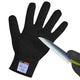 Cutting Gloves, 1 Pairs of Cut Resistant Gloves Food Grade, Cut Resistant Gloves for Kitchen, Oyster Shucking, Fish Fillet Processing, Carving Wood and Gardening(Medium-Black)