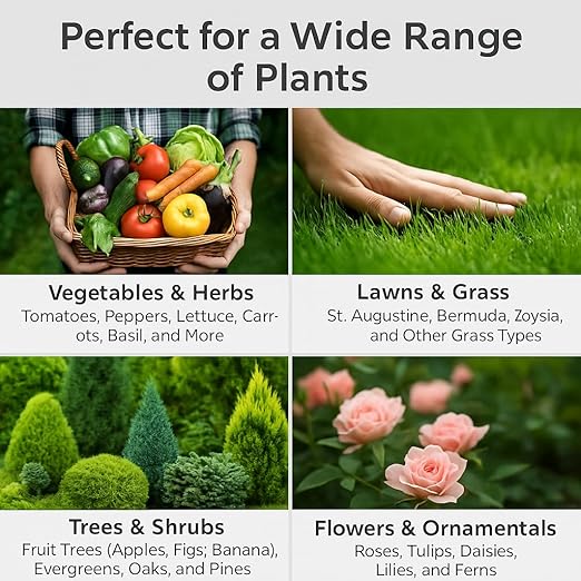 Gardenera 13-13-13 Slow Release Granular Fertilizer – All Purpose Plant Food 13 13 13 for Outdoor Grass, Vegetables, Roses, Flowers, Shrubs, Trees. Lawns, Gardens, Potted Plants (12 OZ)