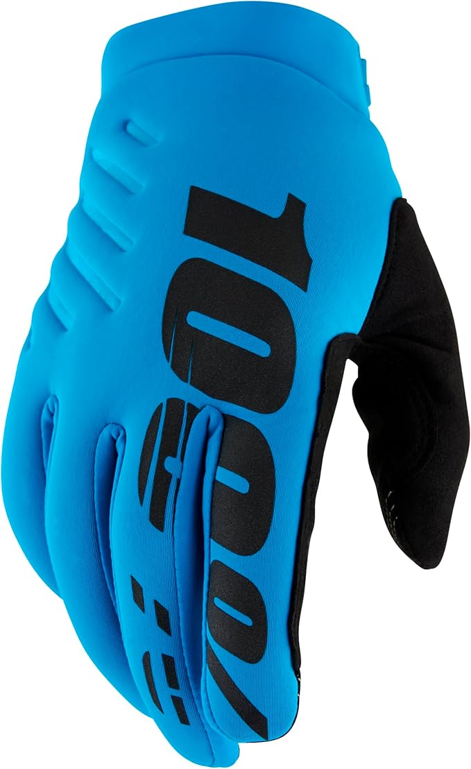 100% BRISKER Cold Weather Motocross & Mountain Bike Gloves - Warm Winter MTB & MX Powersport Racing Protective Gear