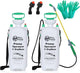 REALWORK 2pk 2-Gallon Handheld Tank Sprayer with Easy-Carry Shoulder Strap for Lawn, Garden, Yard, in Translucent White