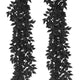 RECUTMS 2PCS Artificial Black Silk Leaves Vine Halloween Garland 5.9Ft