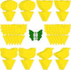 60 Pack Fruit Fly Trap for Indoors, Gnat Traps for House Indoor Gnat Killer, House Plant Gnats Bugs Sticky Killer Fruit Fly Traps for Indoor