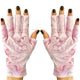 ManiGlovz - Original UPF 50+ UV Light Protection Nail Gloves | Gel Manicure & Anti UV Fingerless Gloves for Women | Marble Pink