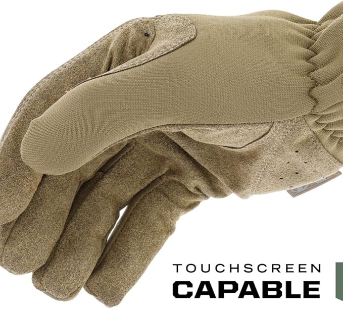 Mechanix Wear: FastFit Tactical Gloves with Elastic Cuff for Secure Fit, Work Gloves with Flexible Grip for Multi-Purpose Use, Durable Touchscreen Capable Safety Gloves for Men