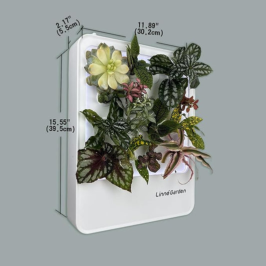 Indoor Garden Hydroponic System with LED Grow Light Indoor herb Garden, Indoor Garden Hydroponic System with LED Grow Light (Gery)