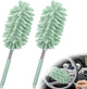2 PCS Car Interior Duster with Extension Pole, Microfiber Car Dusters with Bendable Head, Cars Dusters Exterior&Interior Scratch Free, for Cleaning of Vehicle Details, Offices, Window (Light Green)