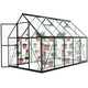 Exroo 6x10 FT Heavy Duty Greenhouse, Polycarbonate Walk-in Garden House with Ventilation Window, Portable Winter Greenhouse Kit for Outdoor Plants and Backyard Gardening