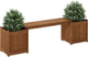 Furinno FG16011 Tioman Hardwood Flower Box, Brown