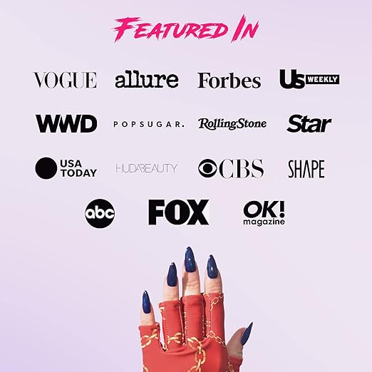 ManiGlovz - The ORIGINAL UPF 50+ UV Light Protective Nail Gloves | Gel Manicure and Anti UV Fingerless Gloves for Women | Can be Used as Sun Protection Gloves for Driving | Happy Daze