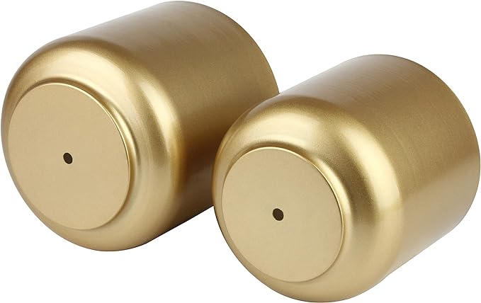 Vixdonos Large Gold Planters Metal Aloe Brass-Tone Plant Pots Indoor Decorative Flower Pots with Drain Holes(8+7.1Inch)