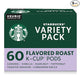 Starbucks K-Cup Coffee Pods, Flavored Hot or Iced Coffee, Variety Pack, 60 Keurig Pods