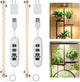 LED Grow Light Strips for Indoor Plants Full Spectrum 3500K, 96 LEDs Plant Light Bar with 3/9/12H Timer, 10 Dimmable Levels for Seedling Succulent and Shelf, 13 Inches, 1 Head 2 Pack