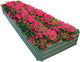 8x2x1ft Metal Raised Garden Bed Kit，Galvanized Garden Bed Box for Vegetables, Flowers, Herbs, and Succulents,120 Gallon Capacity - Green