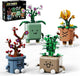 BeepZipp 4-Pot Interchangeable Botanicals Building Kit - Creative Spinning Plant Building Toys with DIY Faces, Mini Desk Decor & Fun Gift for Teens Adults (Orchid, Bamboo, Plum, Chrysanthemum)