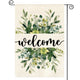 AVOIN colorlife Spring Summer Floral Welcome Garden Flag Outside 12x18 Inch