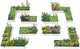 A ANLEOLIFE 8-Pack 8X4X1.5ft & 74x74x18 in Deep Root Galvanized Raised Garden Beds Outdoor for Planting Vegetables Flowers Herb, Antique White