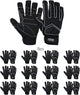 HANDLANDY Anti Vibration Gloves, SBR Padding, TPR Protector, Mechanic Work Gloves (Large, Black)