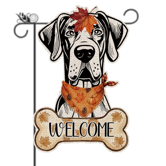 Fall Great Dane Decor Outdoor - Great Dane Fall Dog Decor Double Sided Garden Flag Outside Vertical Autumn Holiday Welcome Yard Decoration Lawn Outdoor Decor