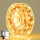 JMEXSUSS 300 LED Fairy Lights Plug in, 99 ft 8 Modes Remote Control Twinkle String Lights with Wheel, Warm White Christmas Lights Indoor Outdoor Waterproof for Bedroom Christmas Decor